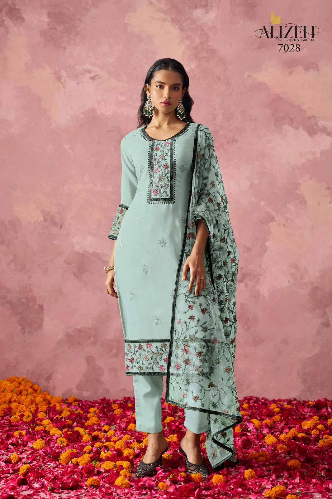 7028 Gulaabo Vol 2 Alizeh Georgette Readymade Suits