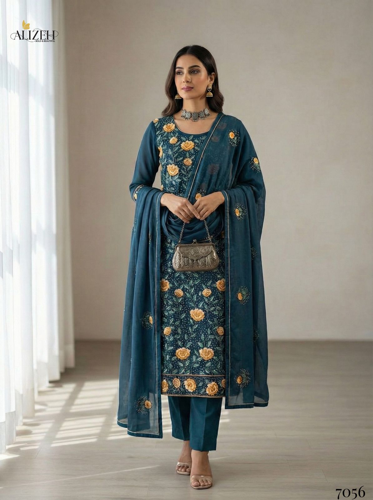 7056 Alizeh Georgette Readymade Suits