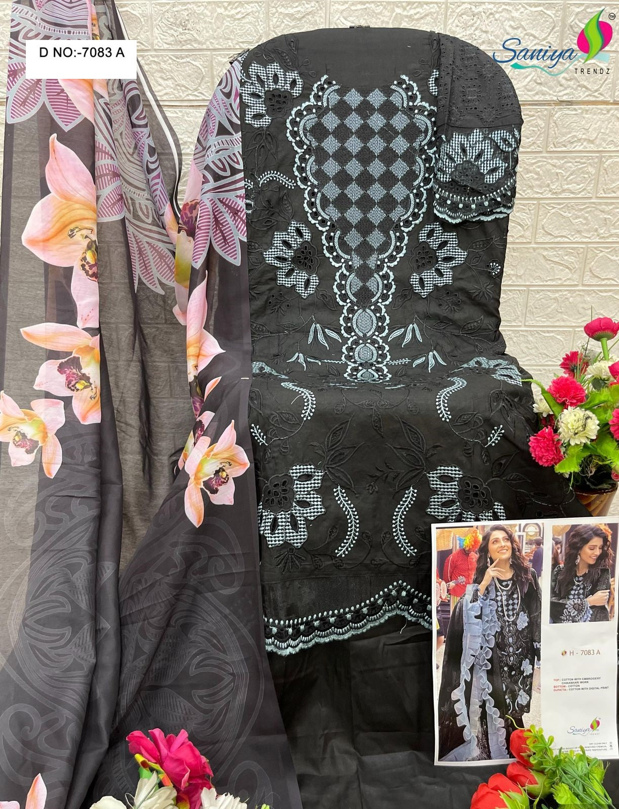 7083A Saniya Trendz Cotton Pakistani Salwar Suits
