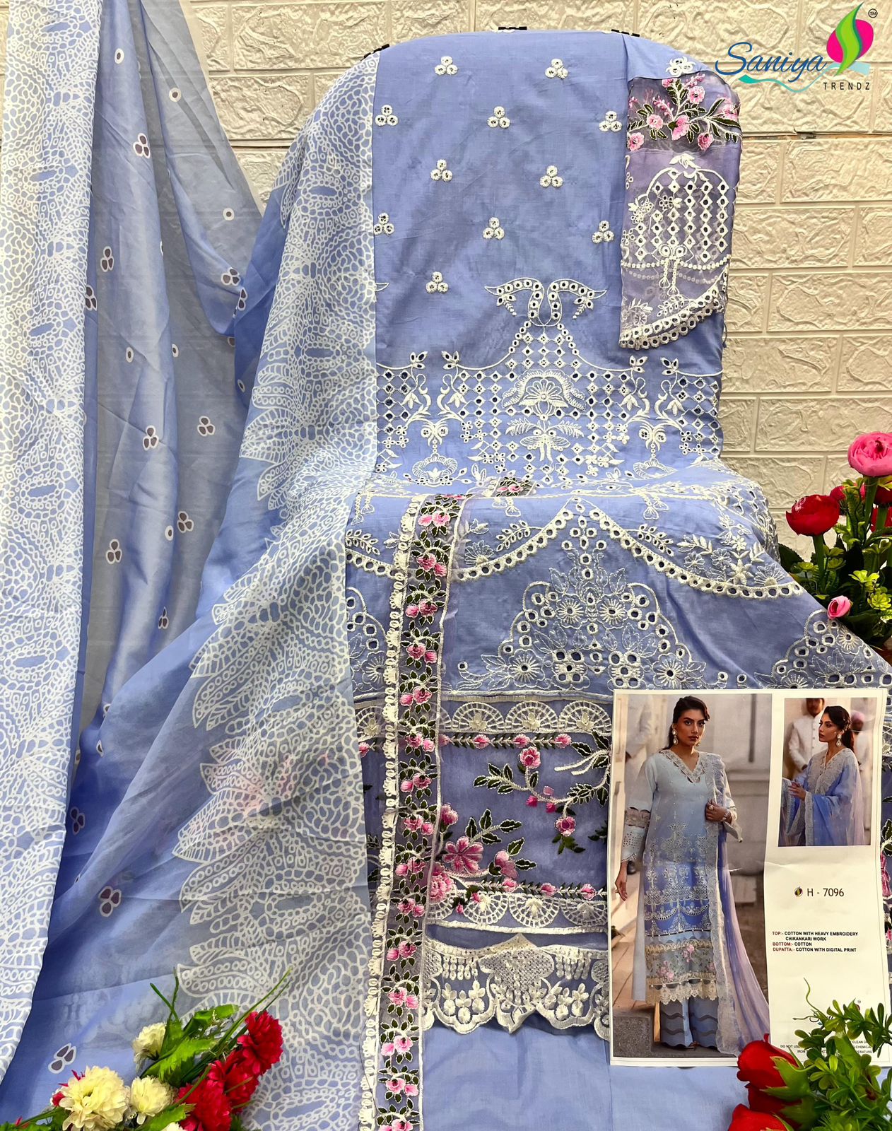 7096 Saniya Trendz Cotton Pakistani Salwar Suits