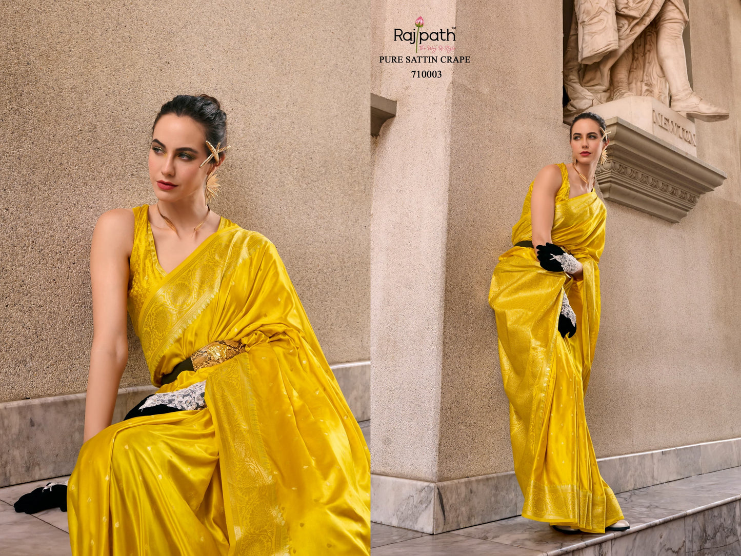 710003 Mungha Rajpath Satin Silk Sarees