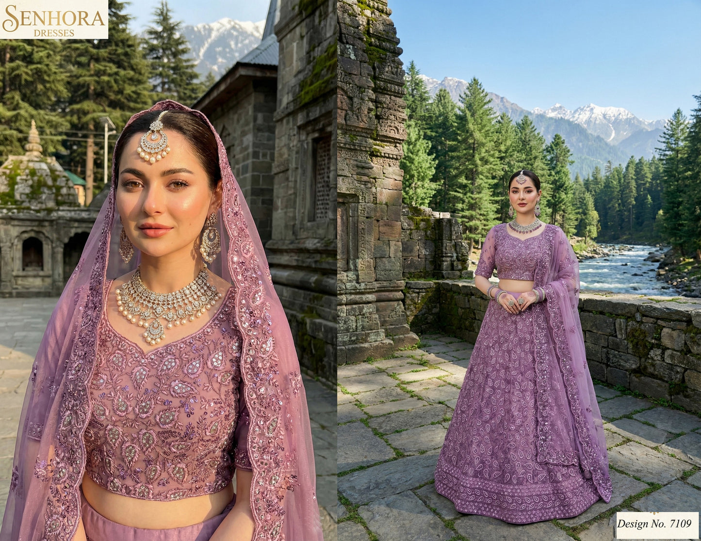 7109 Senhora Butterfly Net Lehenga Choli