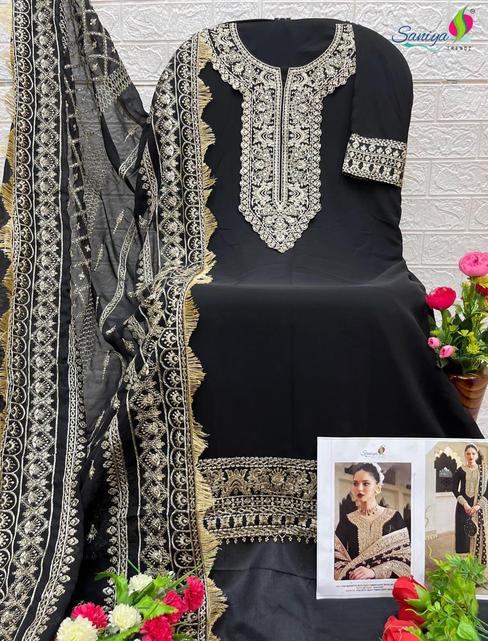 7112A Saniya Trendz Georgette Pakistani Salwar Suits