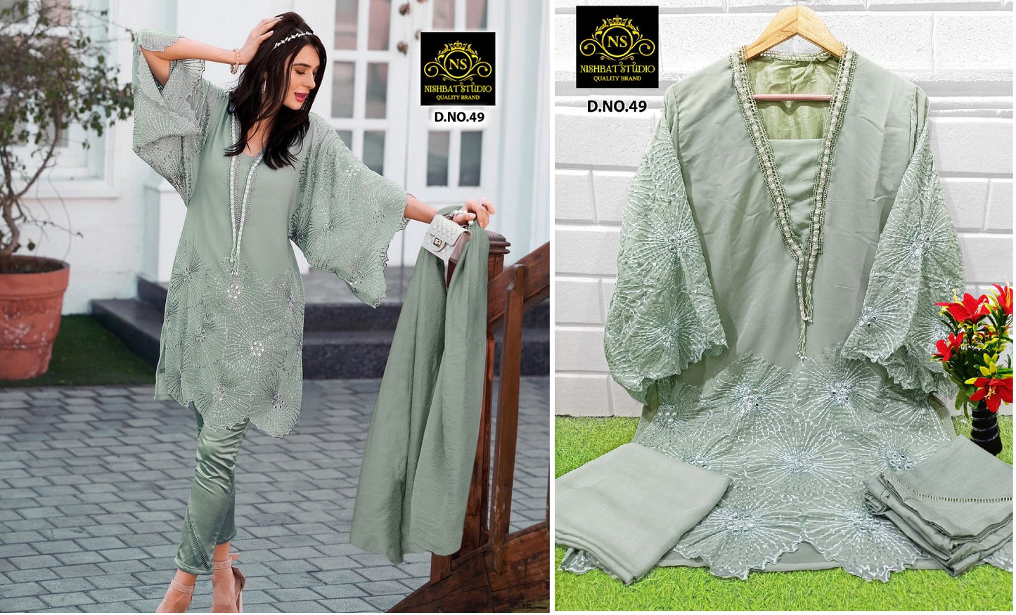 49 Pista Nishbat Studio Pakistani Readymade Suits
