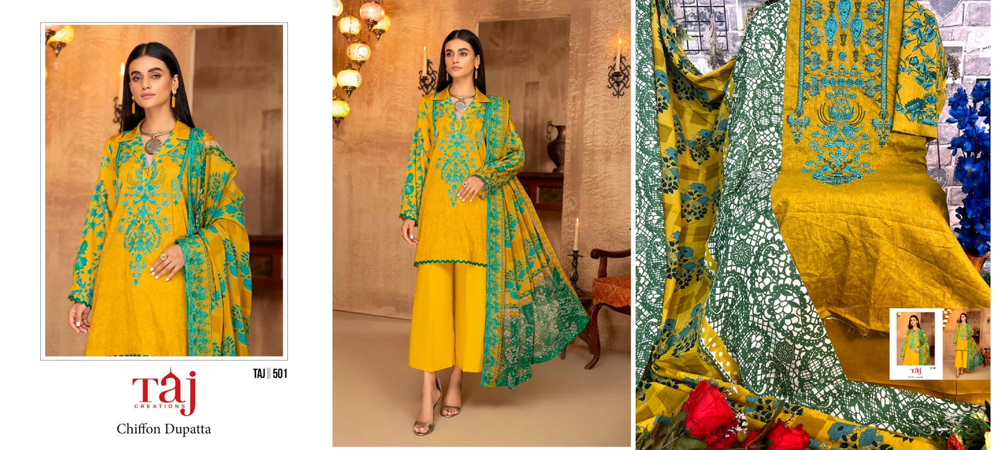 501 Taj Creations Pakistani Salwar Suits