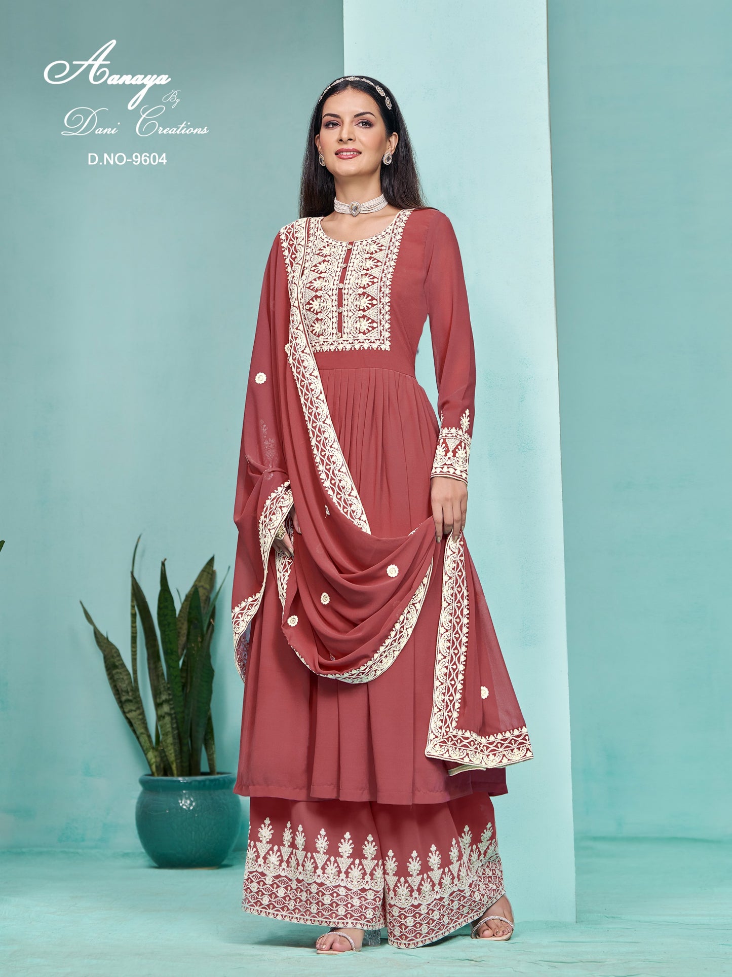 9604 Aanaya Vol 196 Dani Creation Unstitched Suits