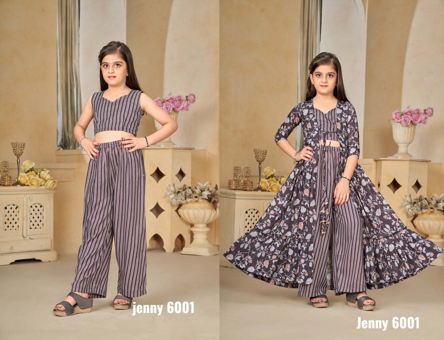 6001 Jenny Vol 6 Lucaya Girls Indowestern Pair