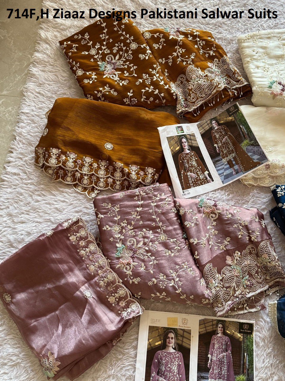 714H Ziaaz Designs Jarkan Pakistani Salwar Suits