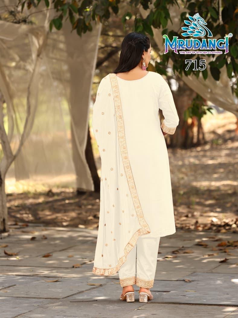 715 Kasmira Mrudangi Viscose Jacquard Readymade Suits
