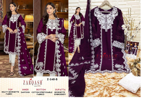 Z-140B Zarqash Pakistani Readymade Suits