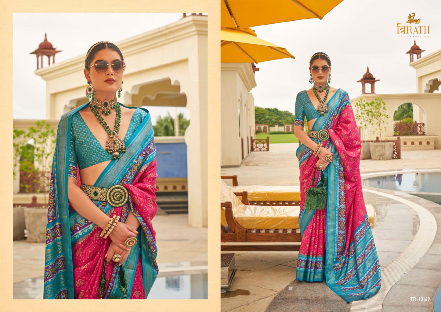 10169 Rasam Patola Trirath Sarees