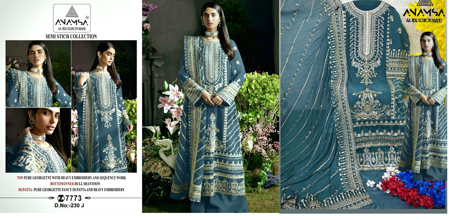 230J Anamsa Pakistani Salwar Suits