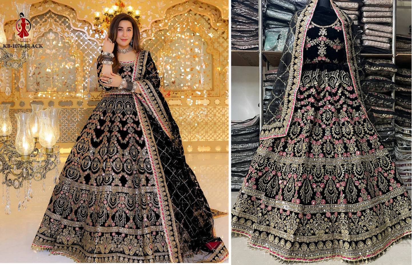 1076Black Kb Series Lehenga Choli