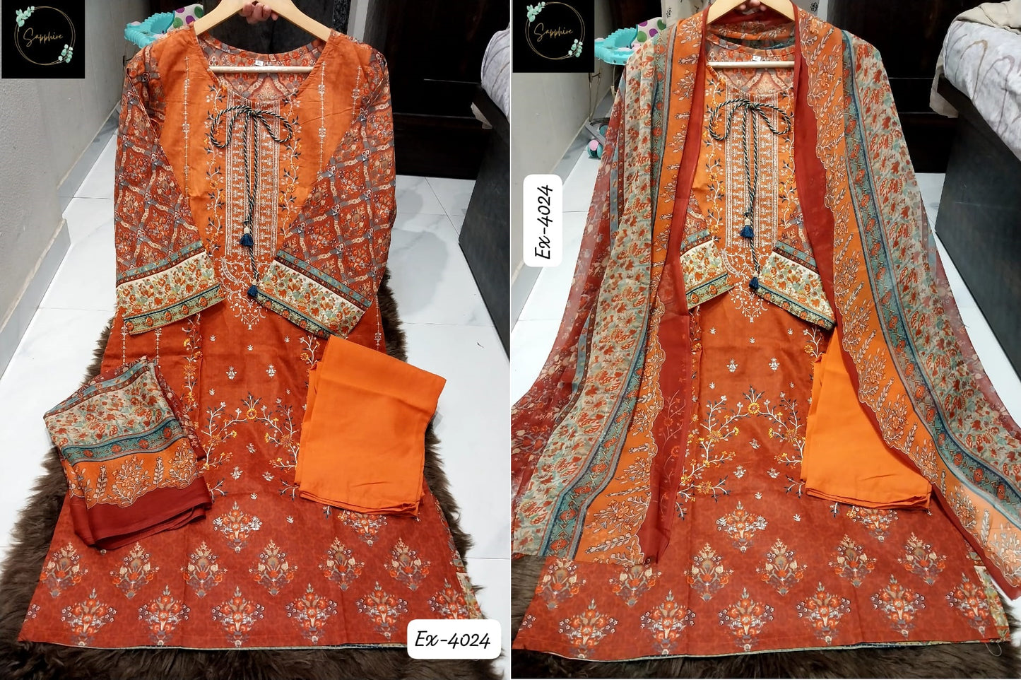4024 Sapphire Pakistani Readymade Suits