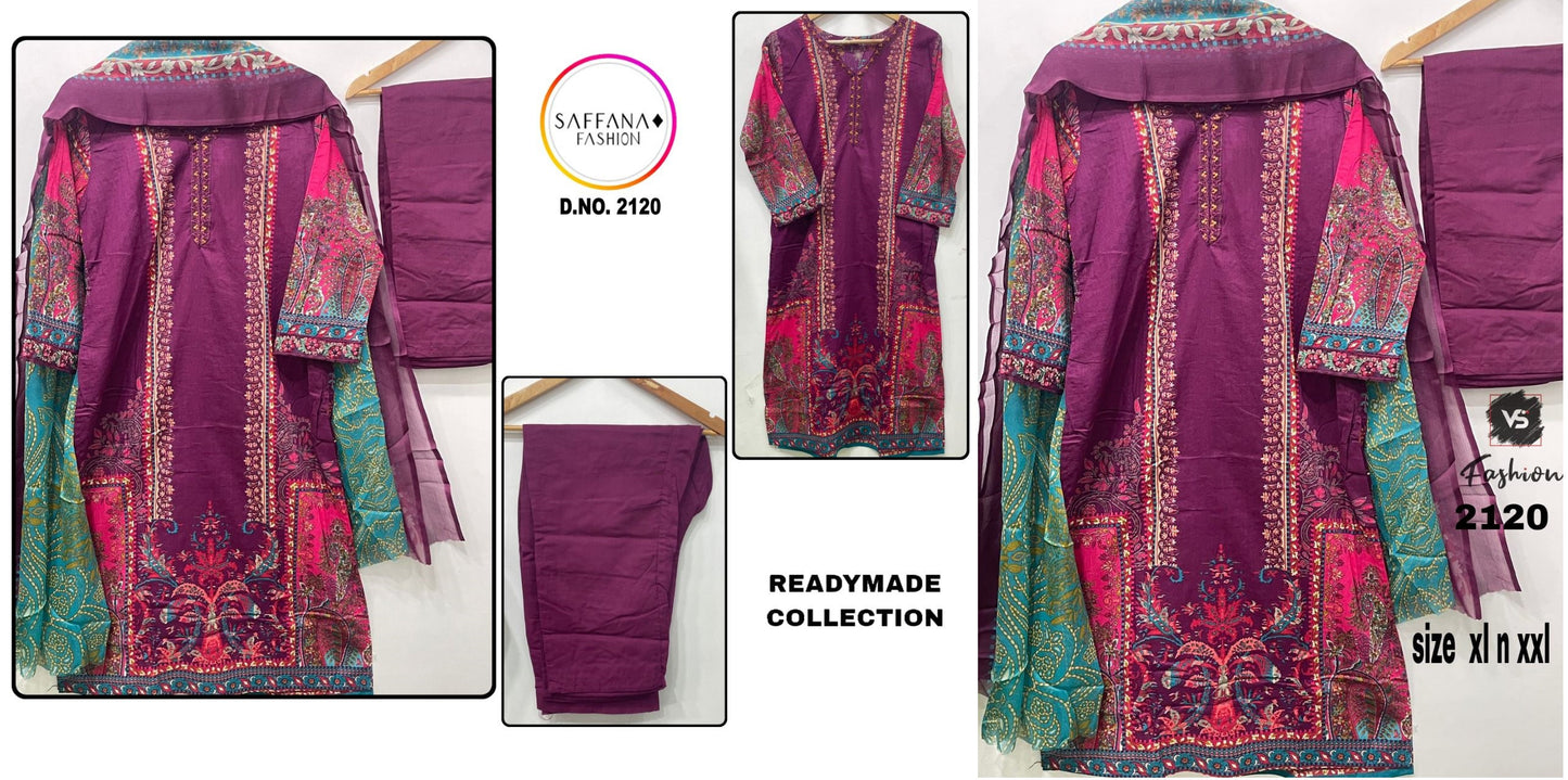 2120 Saffana Pakistani Readymade Suits