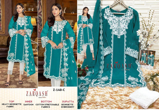 Z-140C Zarqash Pakistani Readymade Suits