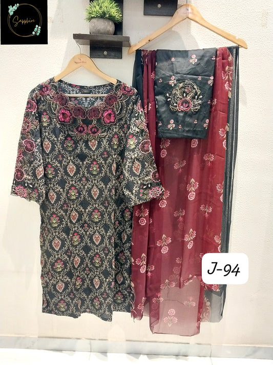 Jazmin Vol 99 Black Sapphire Pakistani Readymade Suits