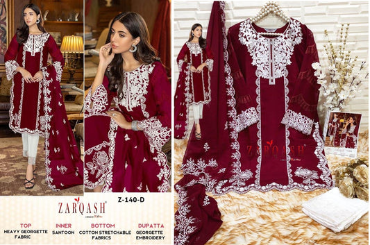 Z-140D Zarqash Pakistani Readymade Suits