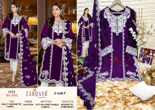 Z-140F Zarqash Pakistani Readymade Suits