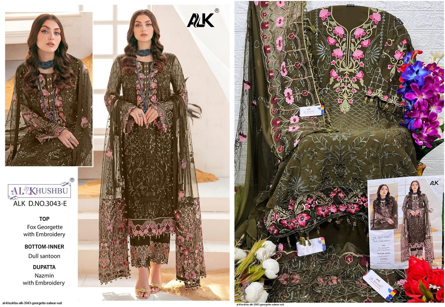 3043E Alk Pakistani Salwar Suits