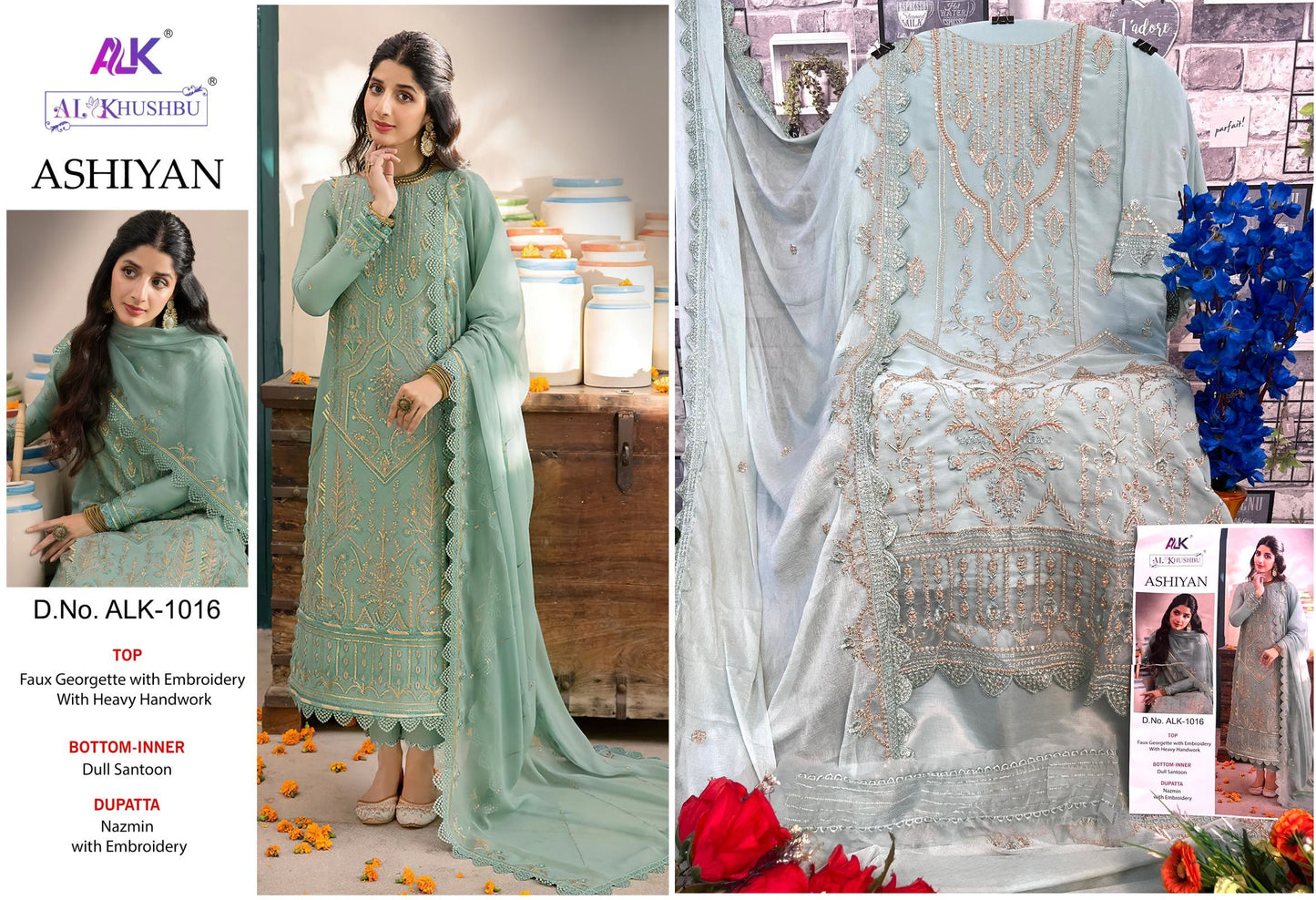1016 Alk Pakistani Salwar Suits