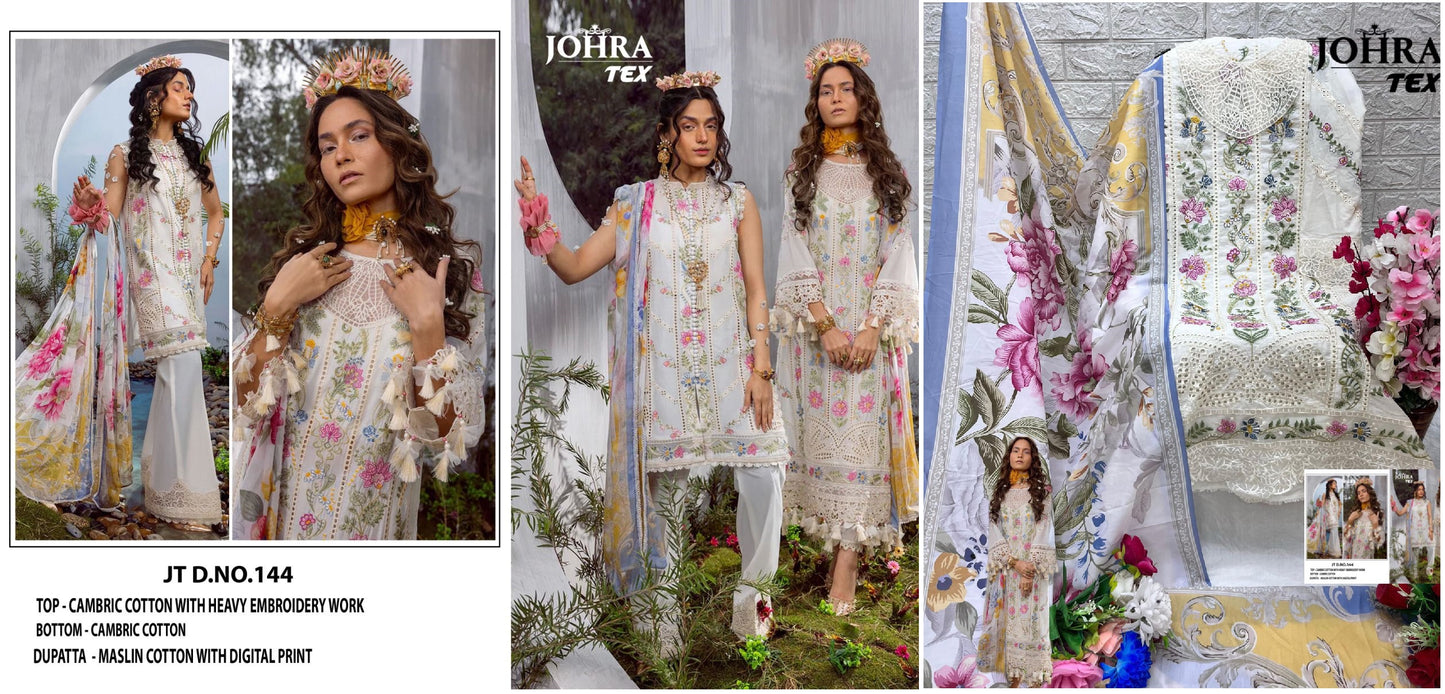 144 Johra Tex Pakistani Salwar Suits