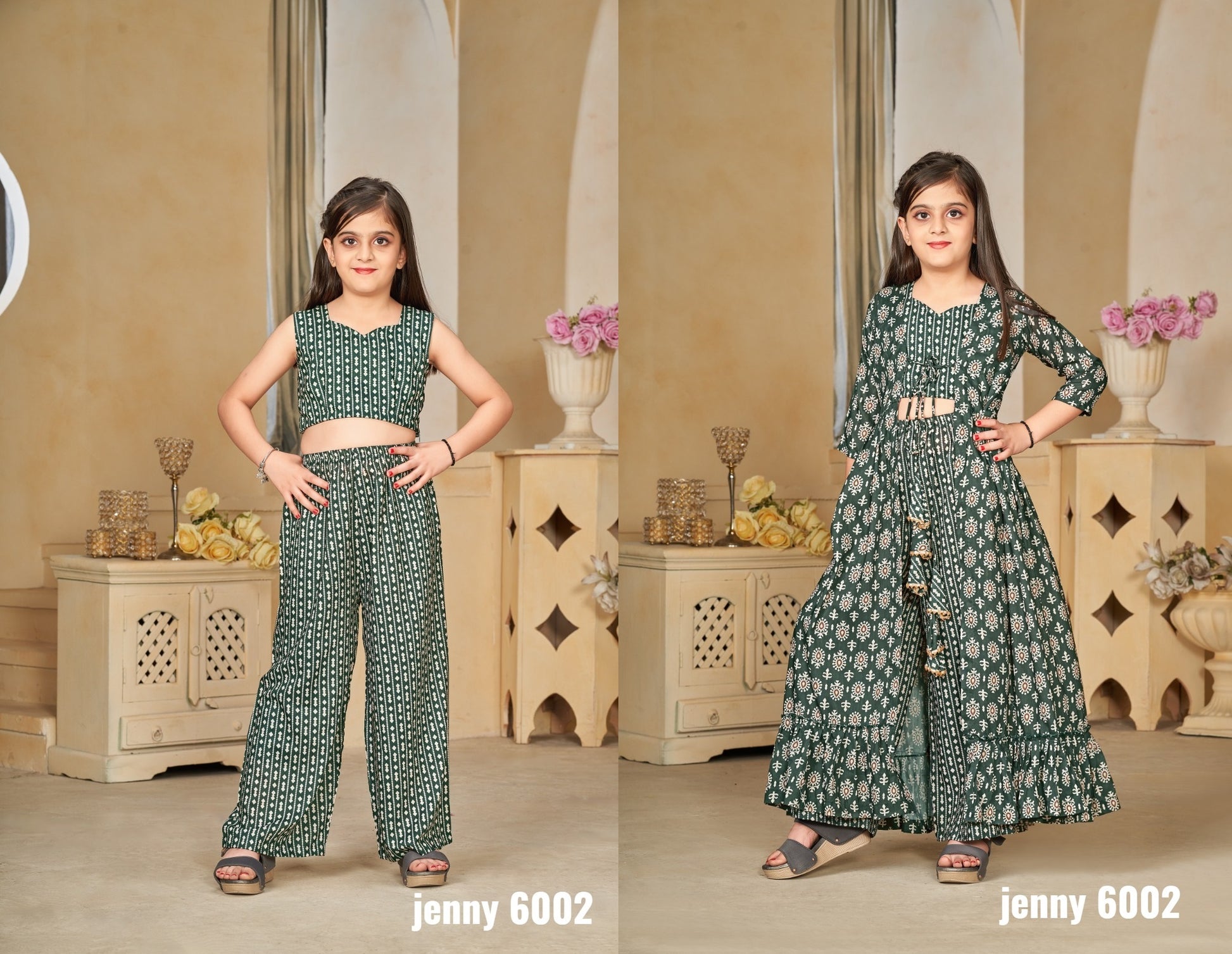 6002 Jenny Vol 6 Lucaya Girls Indowestern Pair