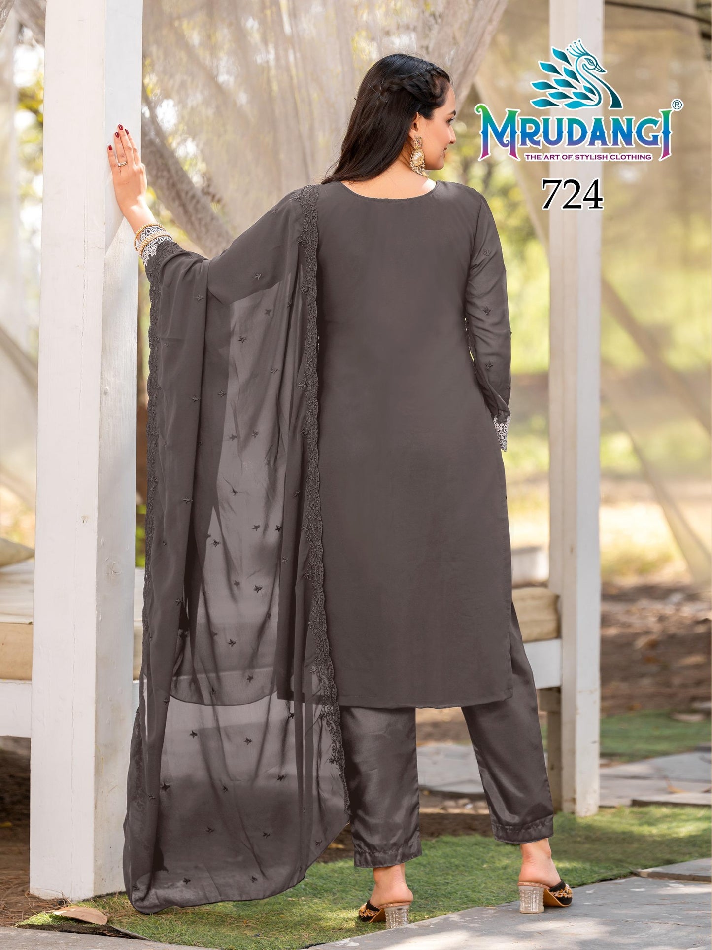 724 Anika Mrudangi Georgette Readymade Suits