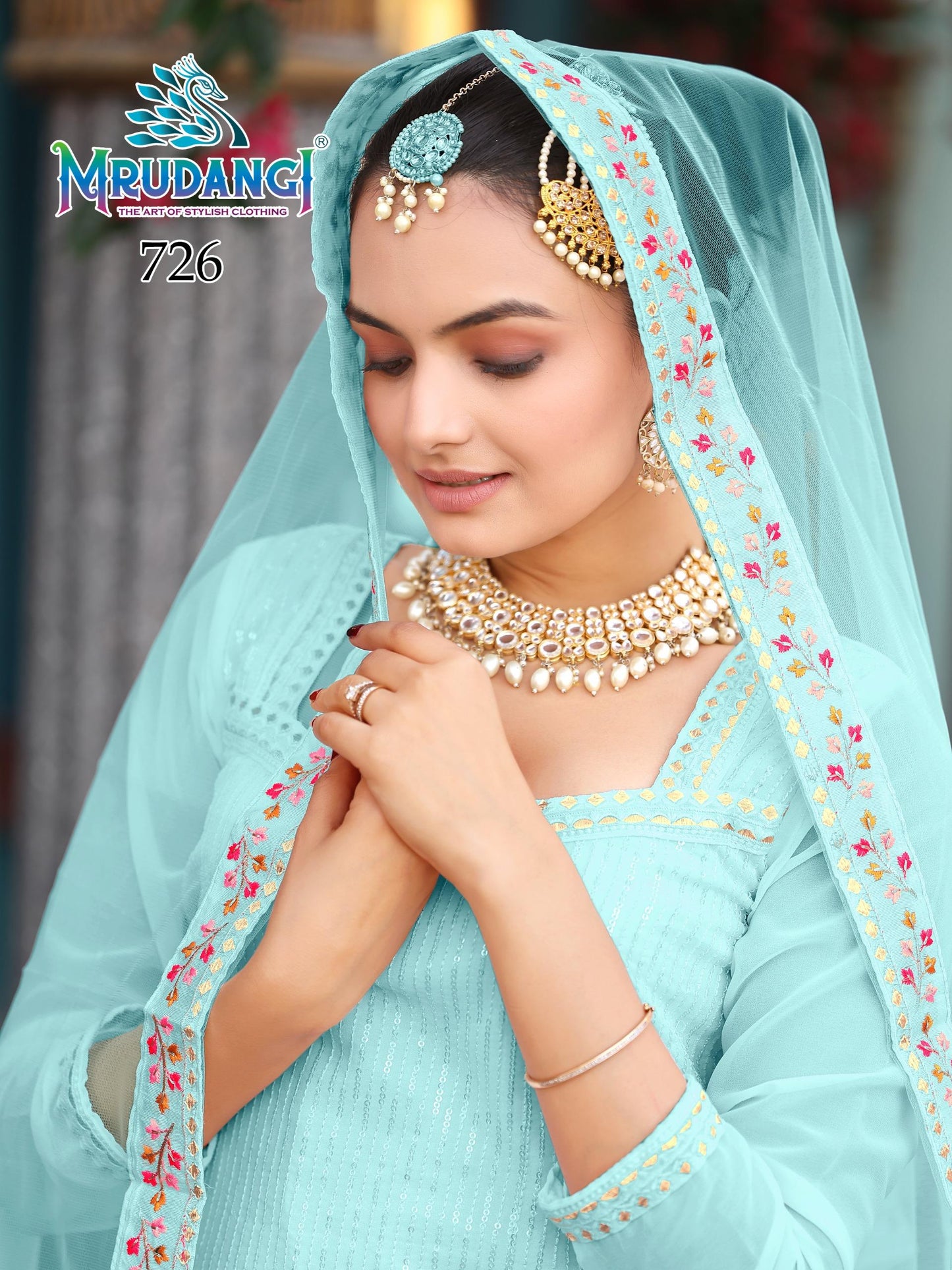 726 Rishta Mrudangi Georgette Readymade Suits