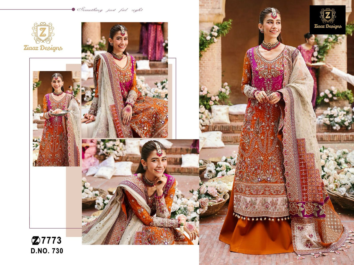 730 Ziaaz Designs Handwork Pakistani Salwar Suits