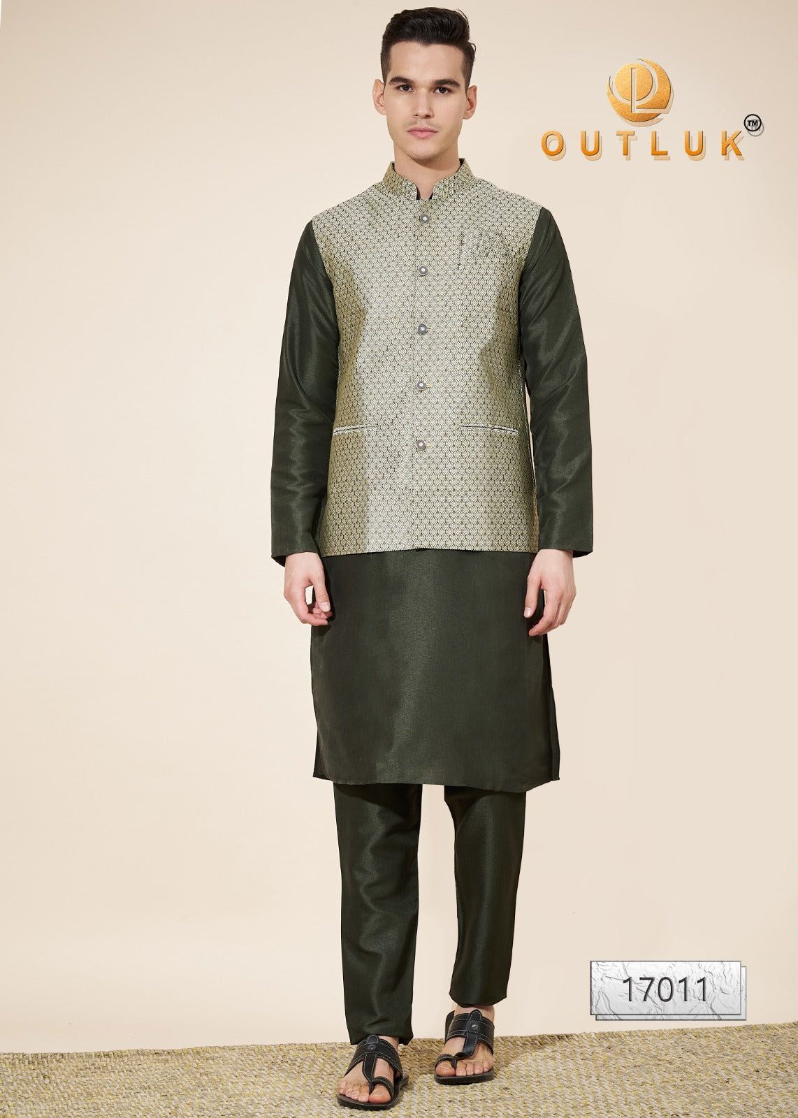 17011 Wedding Collection Vol 17 Outluk Mens Kurta Pyjama