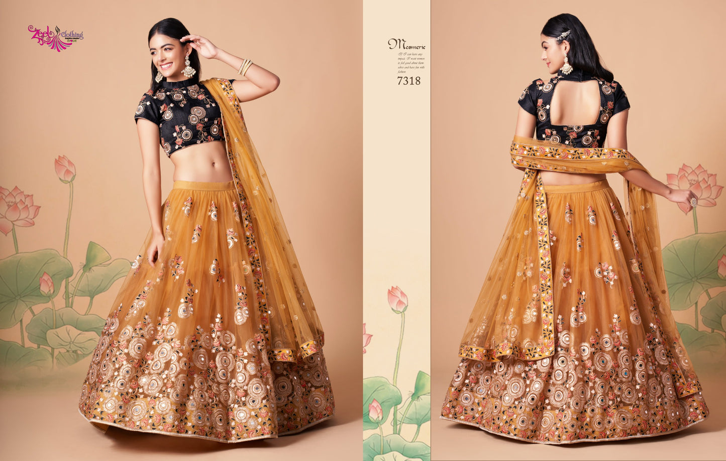 7318 Neo Romantic Vol-3 Zeel Soft Net Lehenga Choli