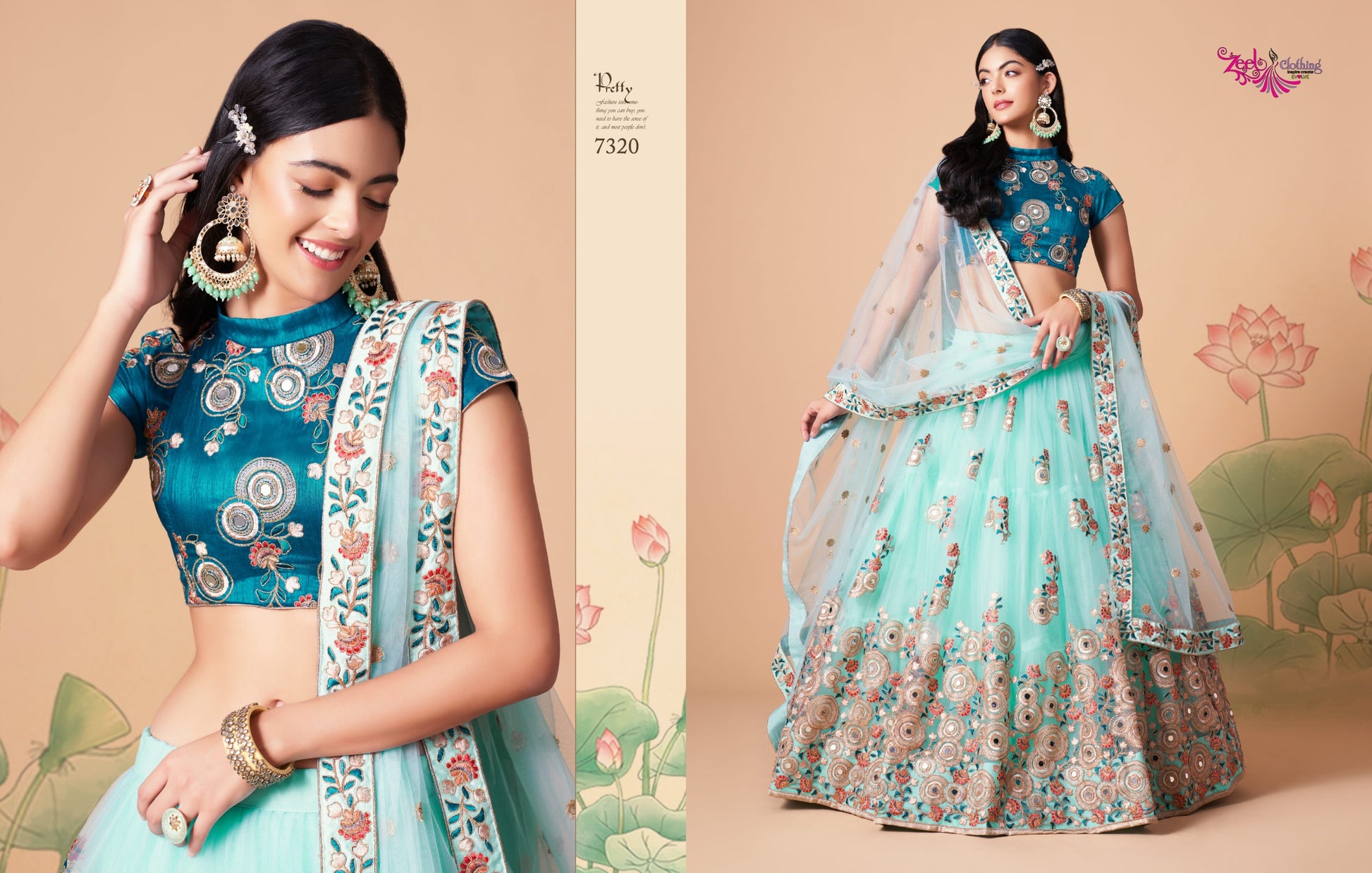 7320 Neo Romantic Vol-3 Zeel Soft Net Lehenga Choli
