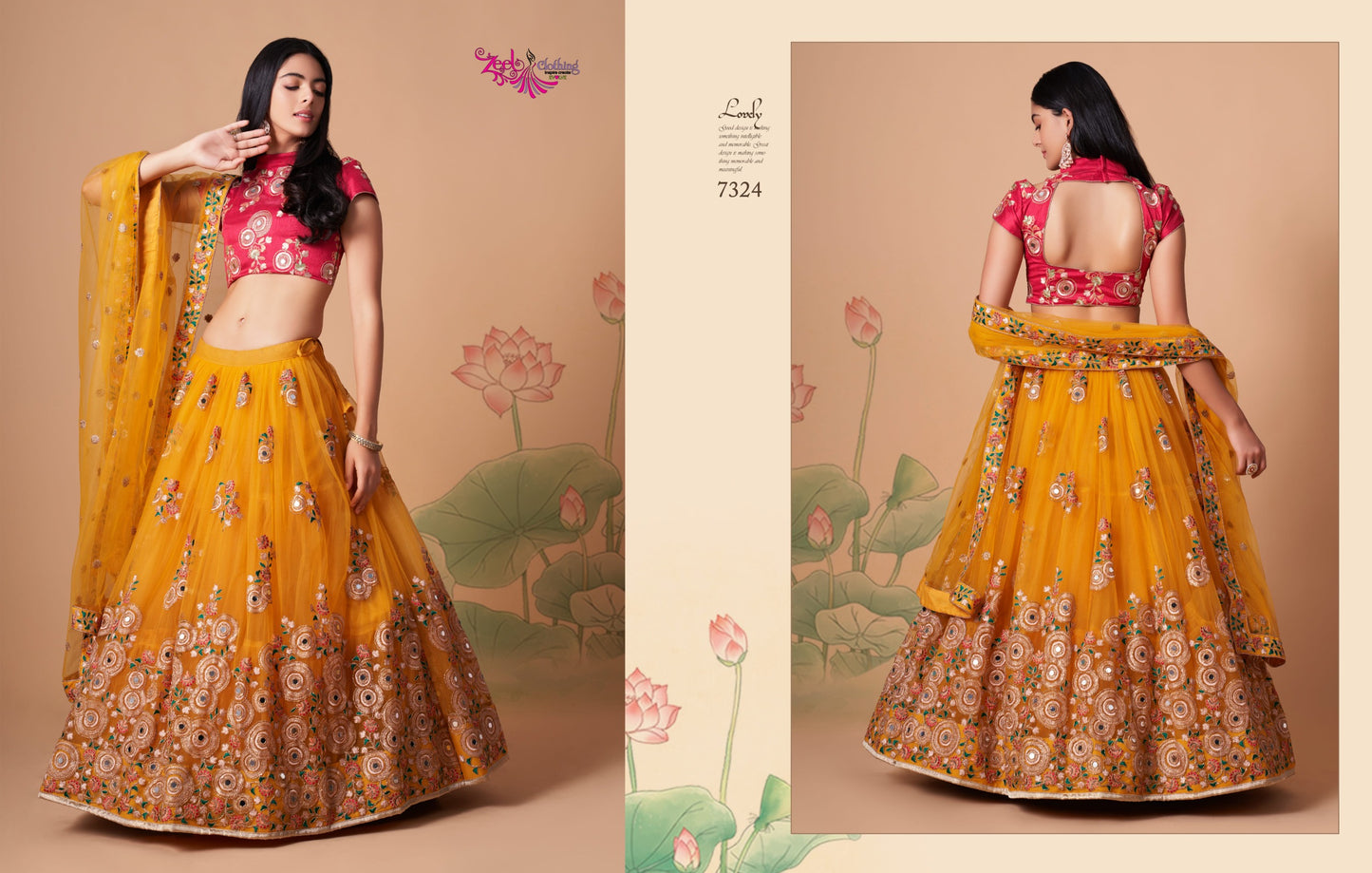 7324 Neo Romantic Vol-3 Zeel Soft Net Lehenga Choli