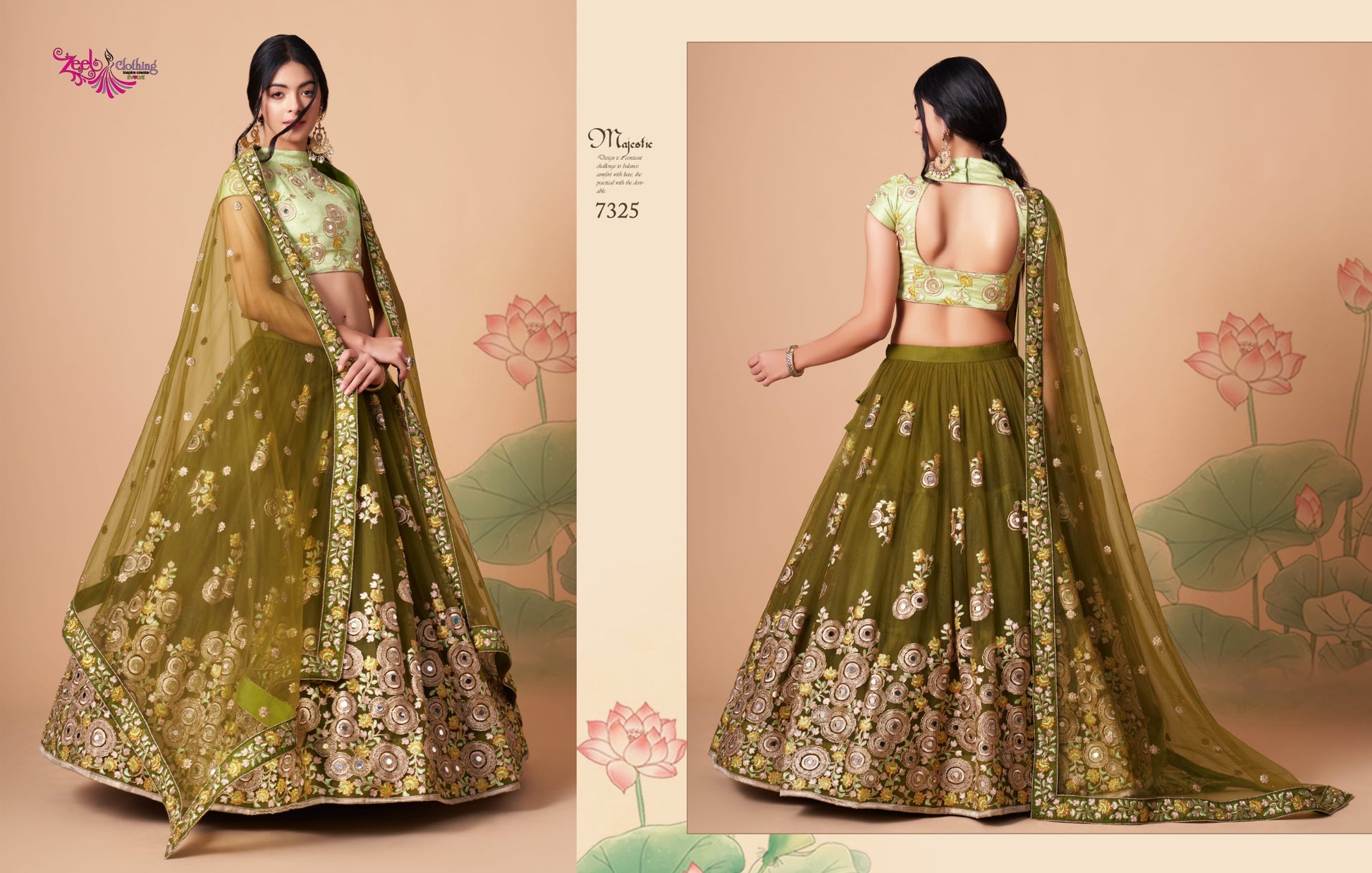 7325 Neo Romantic Vol-3 Zeel Soft Net Lehenga Choli