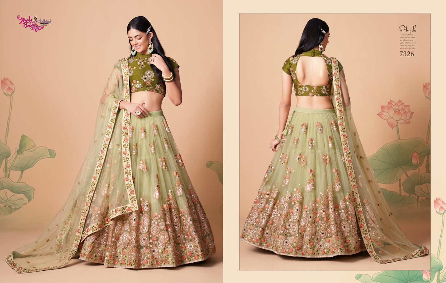 7326 Neo Romantic Vol-3 Zeel Soft Net Lehenga Choli