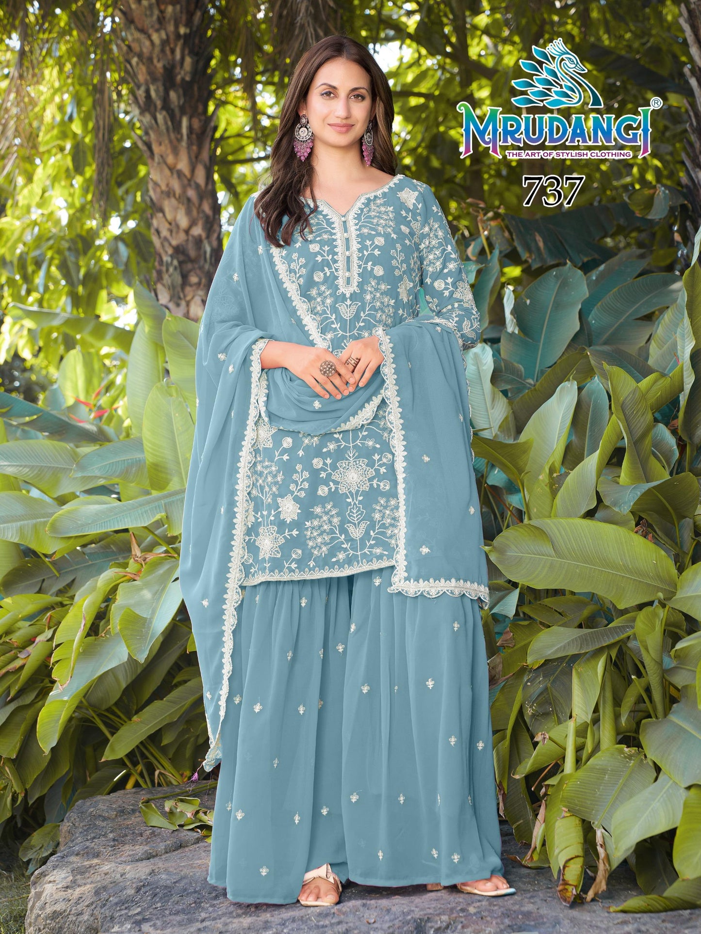 737 Misha Mrudangi Premium Georgette Readymade Suits