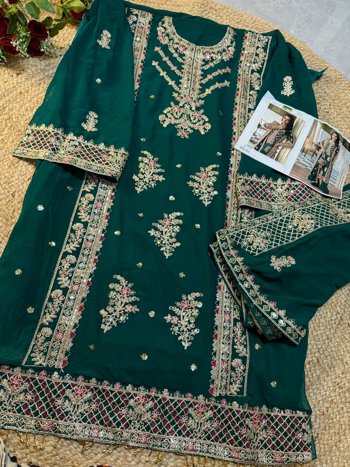 738C Ziaaz Designs Georgette Pakistani Salwar Suits