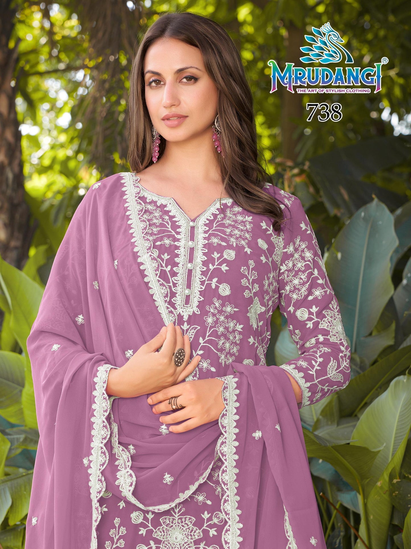738 Misha Mrudangi Premium Georgette Readymade Suits