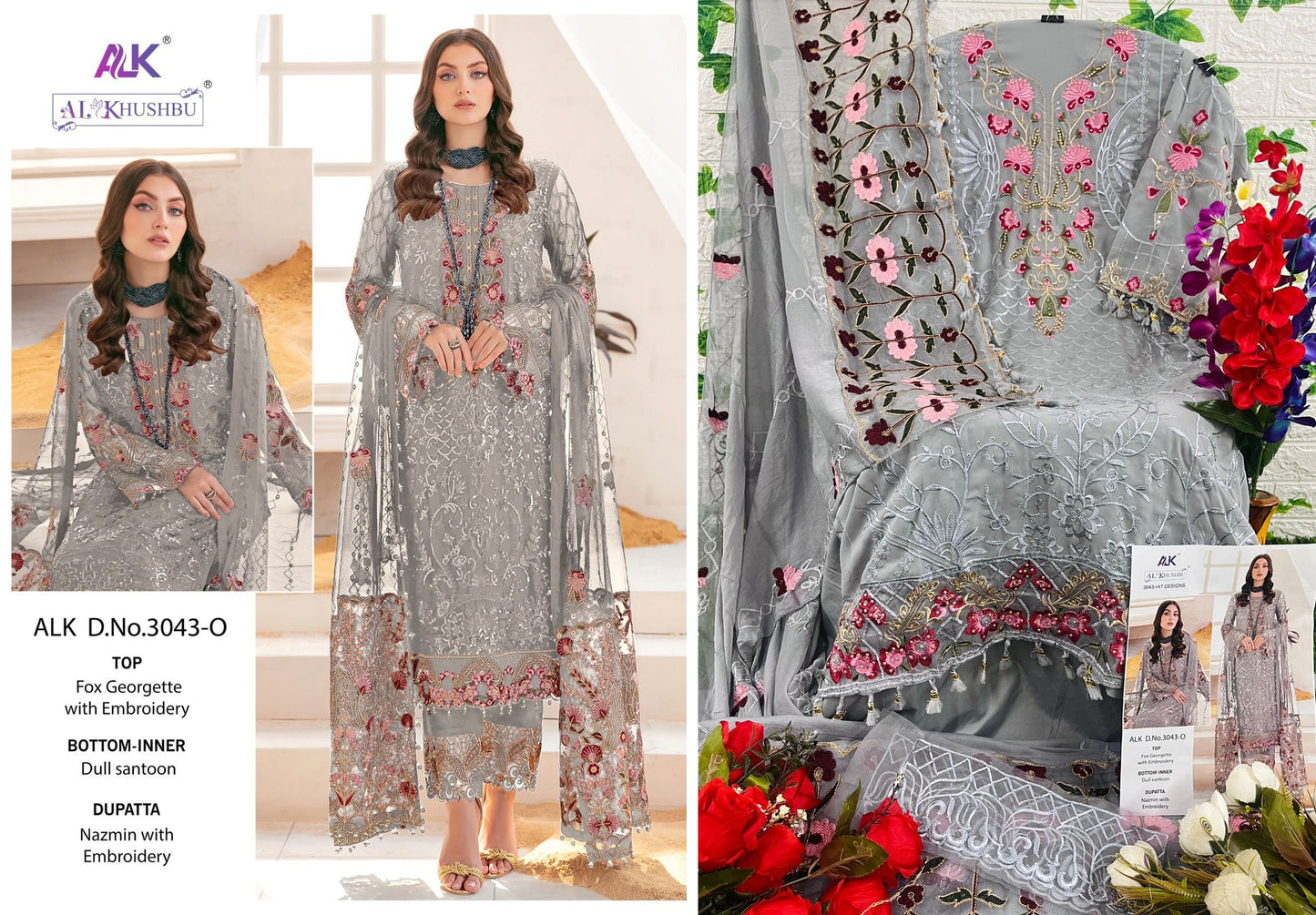 3043O Alk Pakistani Salwar Suits