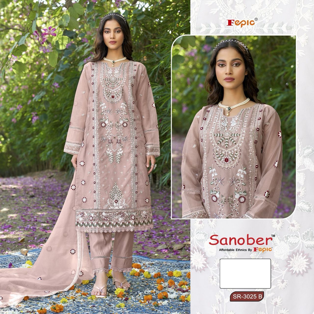 3025B Fepic Sanober Pakistani Readymade Suits