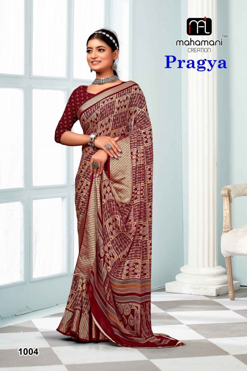 1004 Pragya Mahamani Creation Sarees