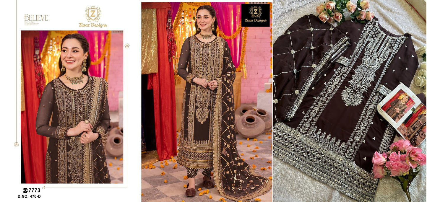 470D Ziaaz Designs Pakistani Salwar Suits