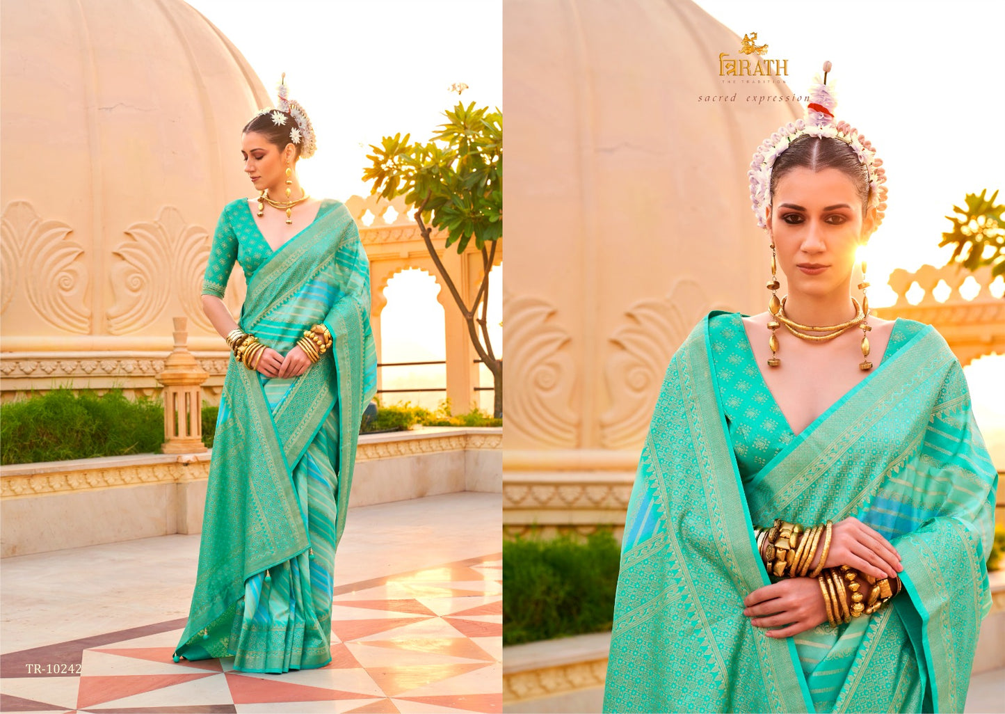10242 Pratha Trirath Sarees