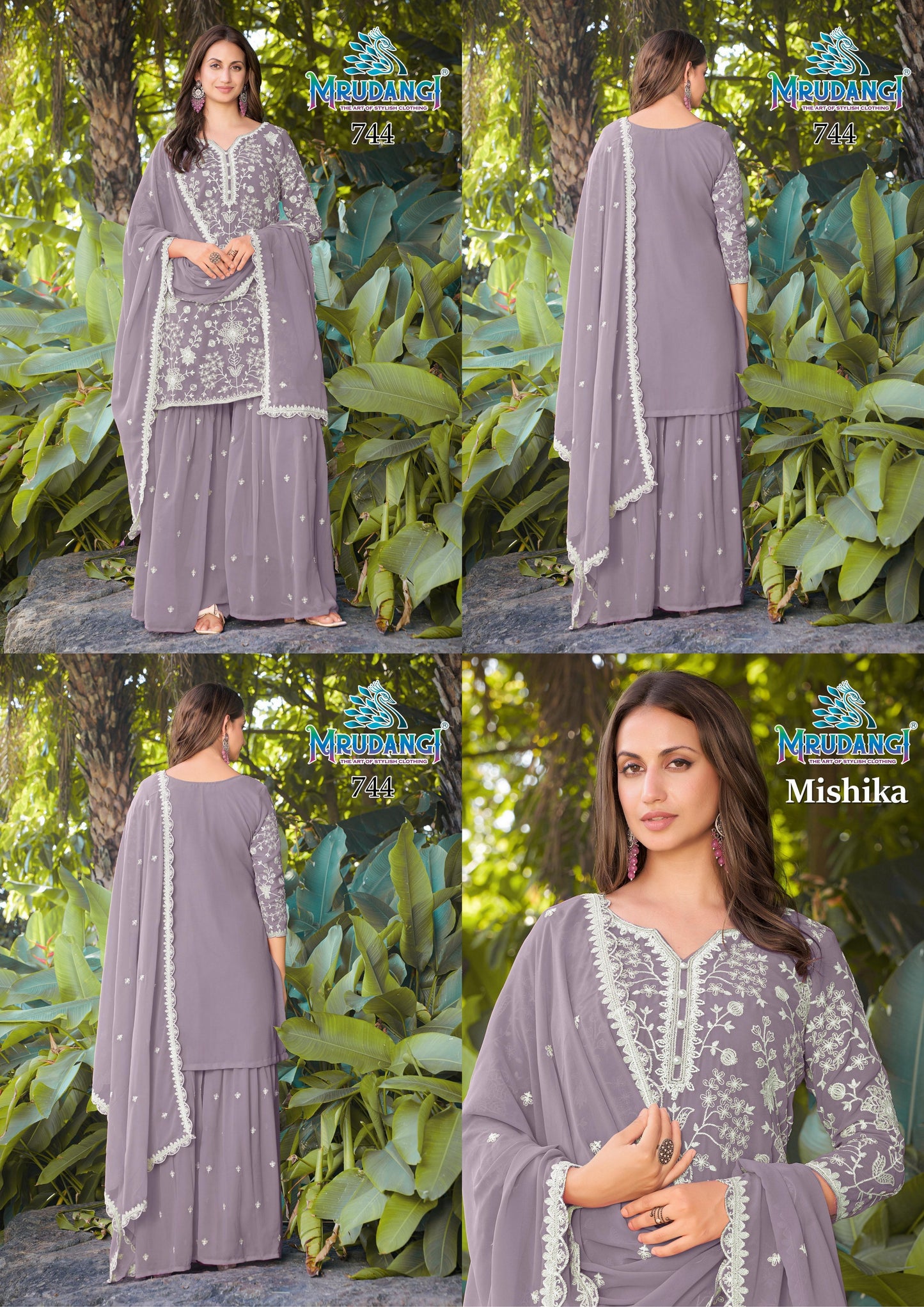 744 Mishika Mrudangi Premium Georgette Readymade Suits