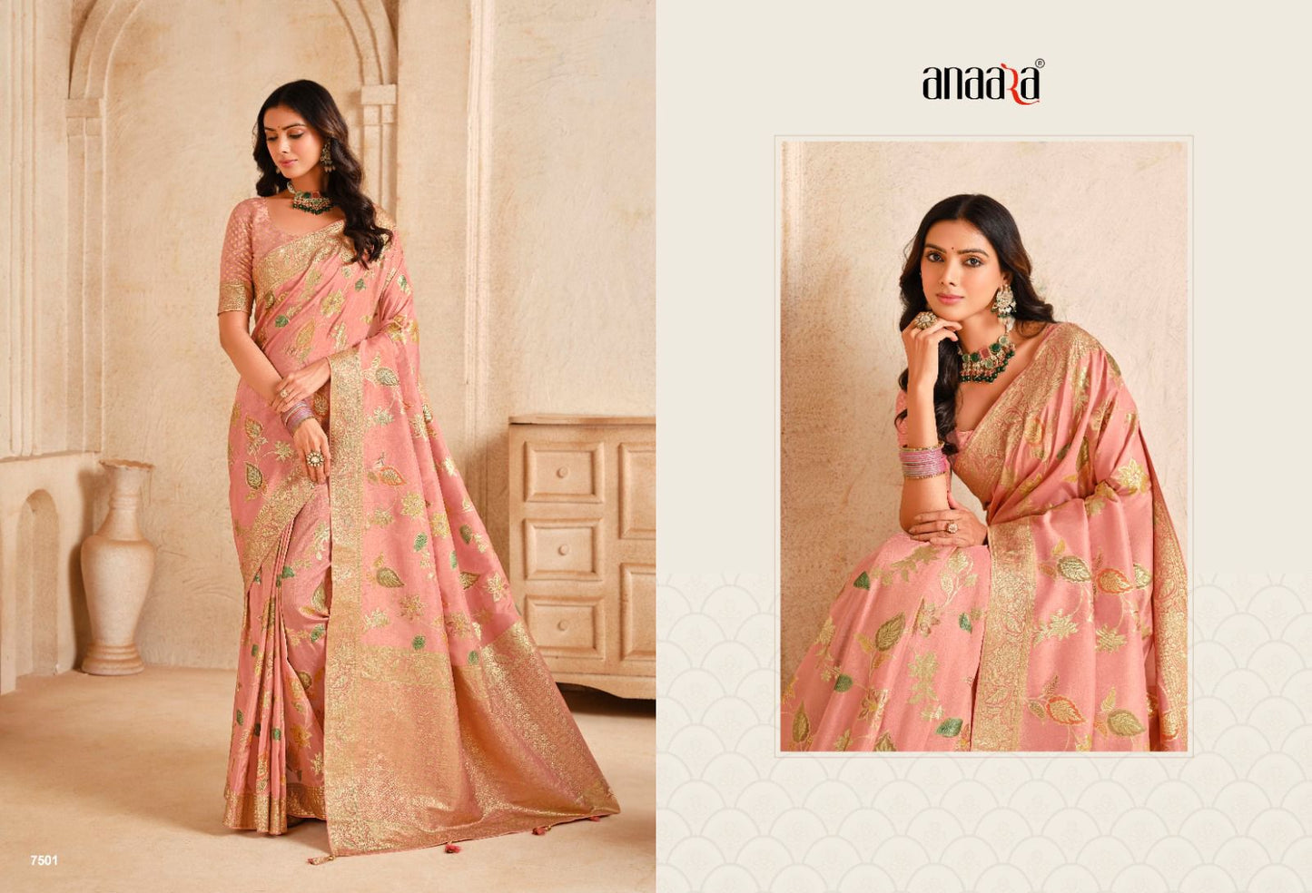 7501 Anaara Tathastu Zari Work Sarees