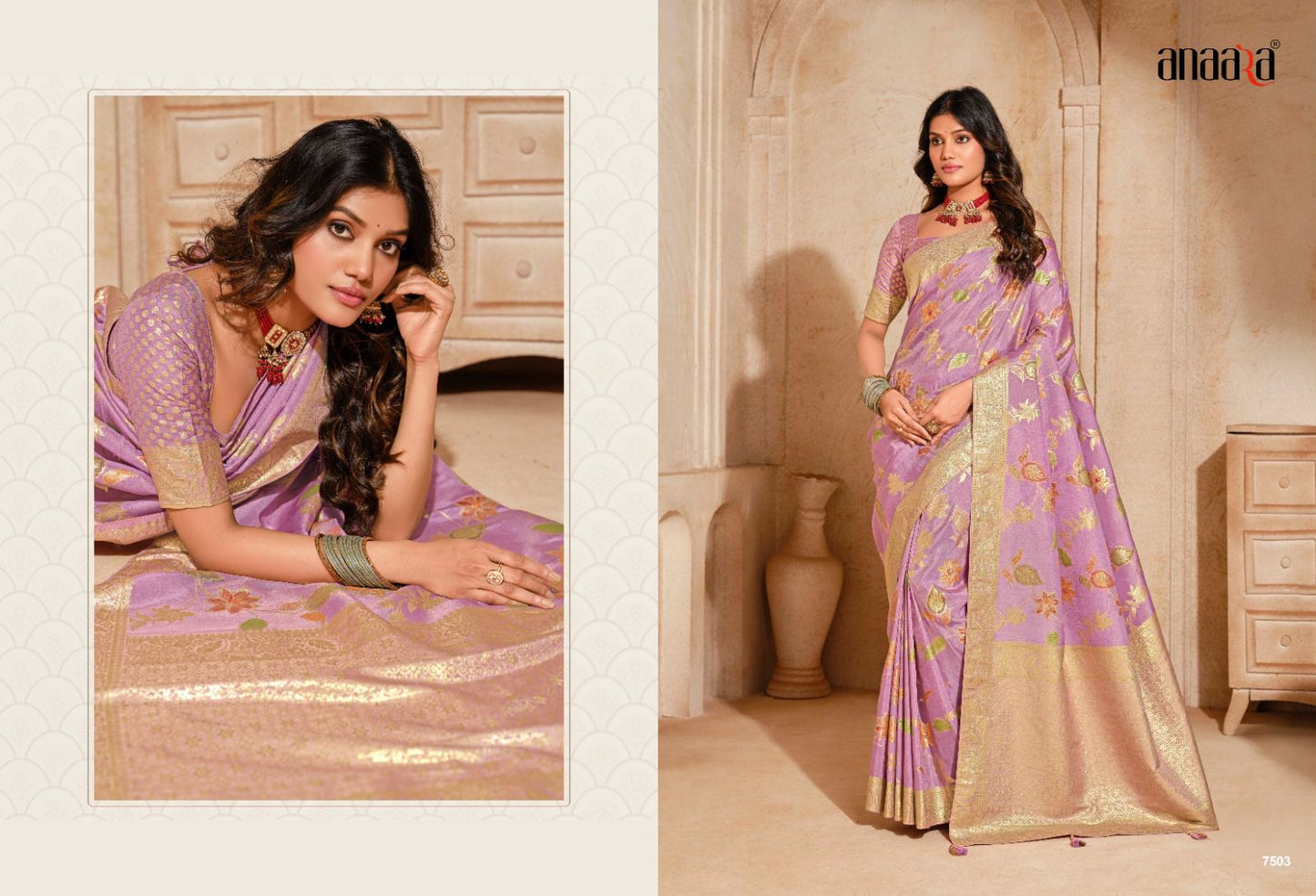 7503 Anaara Tathastu Zari Work Sarees
