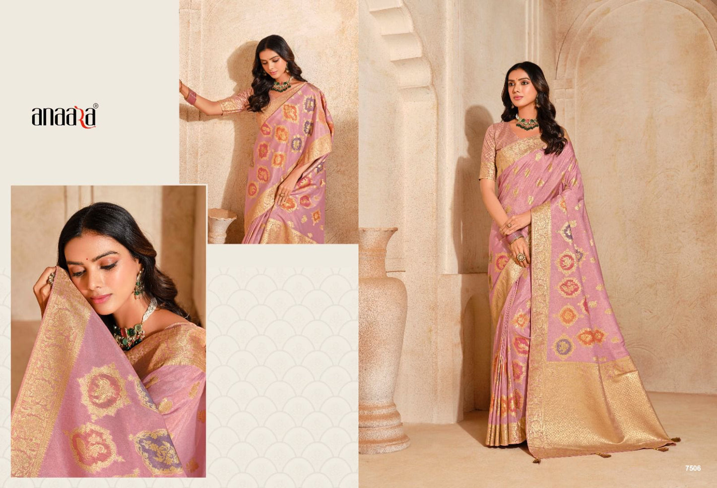 7506 Anaara Tathastu Zari Work Sarees