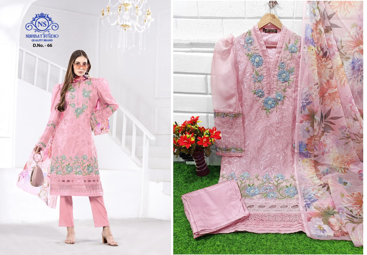 66Peach Nishbat Studio Pakistani Readymade Suits