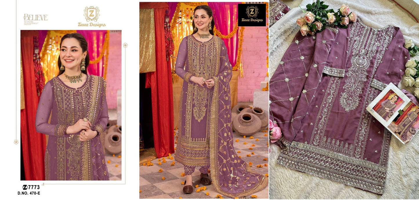 470E Ziaaz Designs Pakistani Salwar Suits
